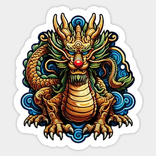 Wood Dragon 13 Sticker